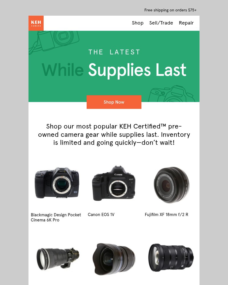Screenshot of email with subject /media/emails/snag-keh-certifiedtm-gear-while-it-lasts-543e1f-cropped-3b7cbfff.jpg