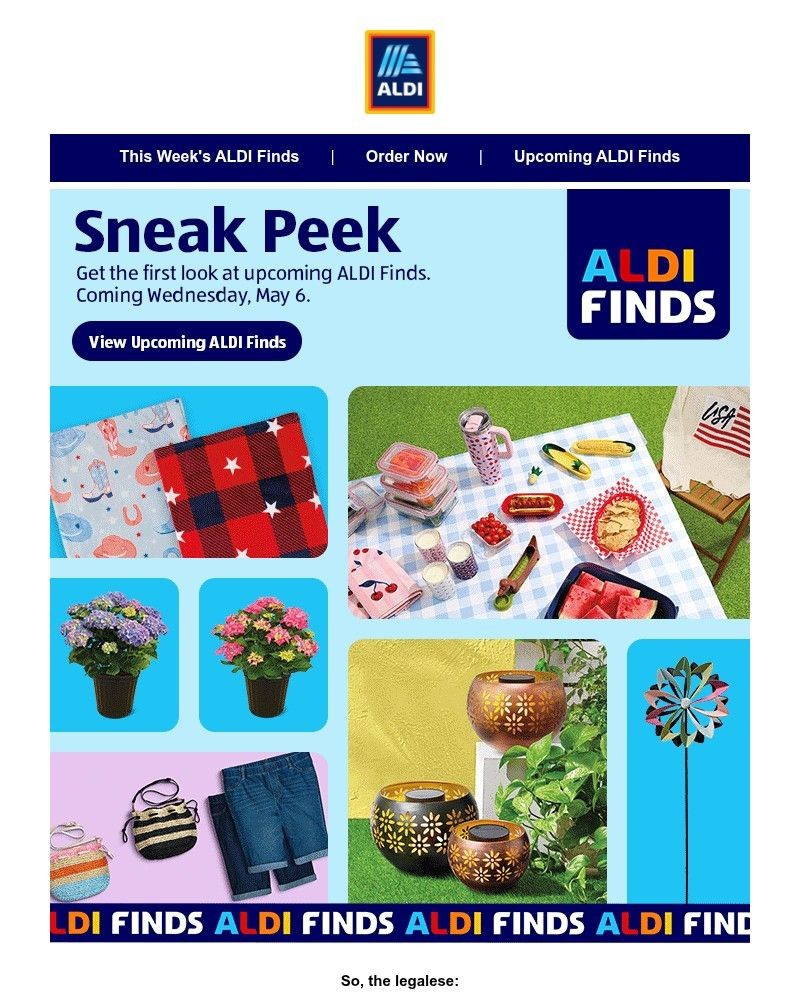 Screenshot of email with subject /media/emails/sneak-peek-upcoming-aldi-finds-4acab3-cropped-a221d6fc.jpg