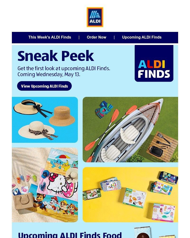 Screenshot of email with subject /media/emails/sneak-peek-upcoming-aldi-finds-4f01e1-cropped-fd08b112.jpg