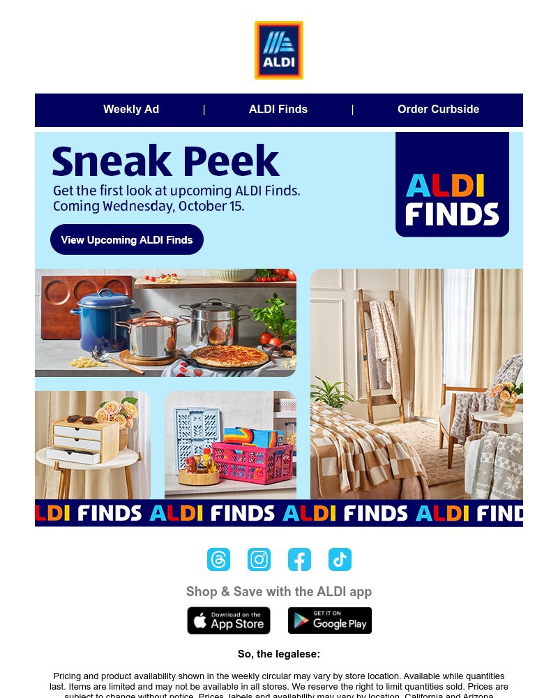Screenshot of email with subject /media/emails/sneak-peek-upcoming-aldi-finds-65cffe-cropped-90e49dcd.jpg