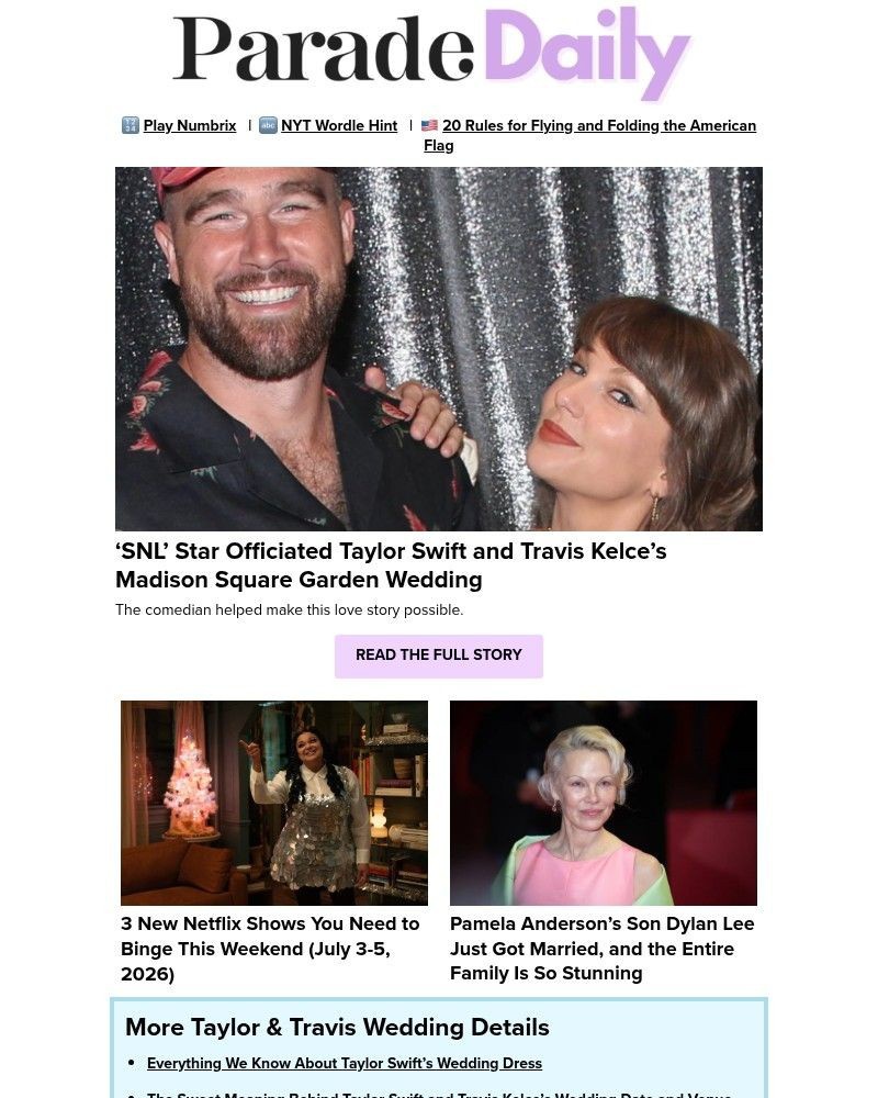 Screenshot of email with subject /media/emails/snl-star-officiated-taylor-swift-and-travis-kelces-madison-square-garden-wedding-_lLGiFhY.jpg