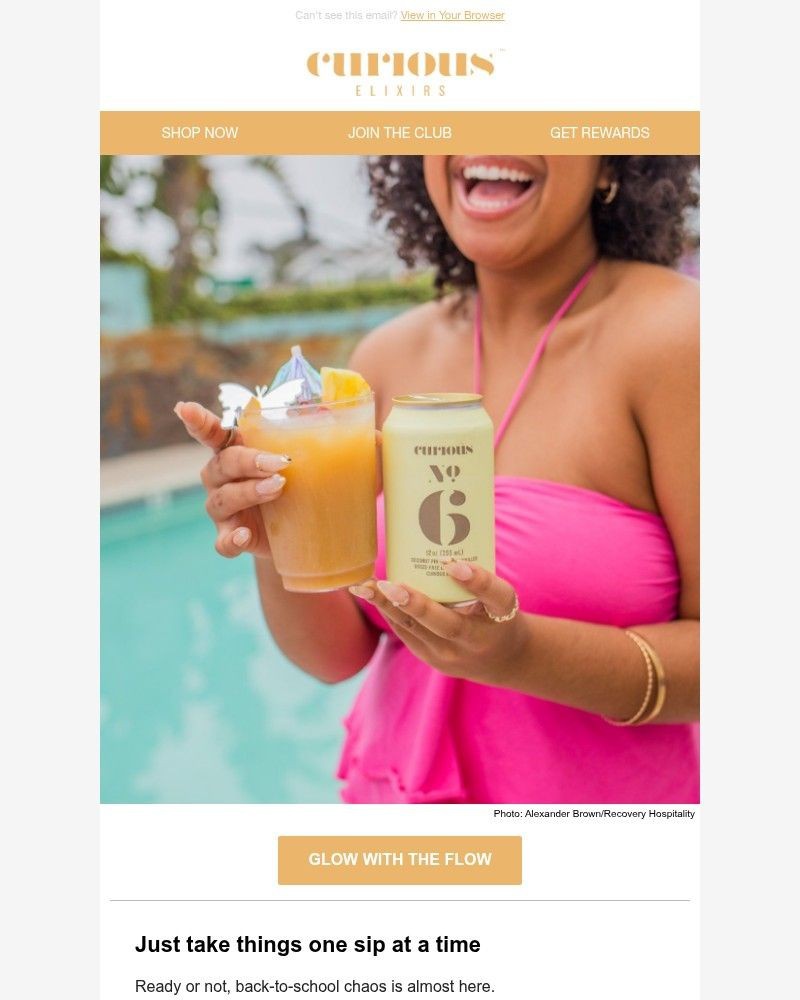 Screenshot of email sent to a Curious Elixirs Newsletter subscriber