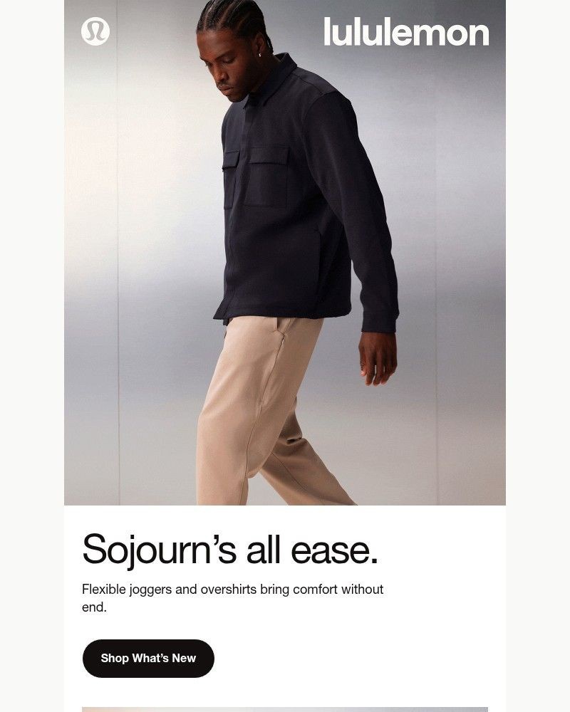 Screenshot of email sent to a Lululemon Registered user