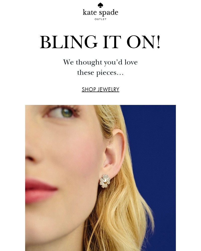 Screenshot of email sent to a Kate Spade Newsletter subscriber