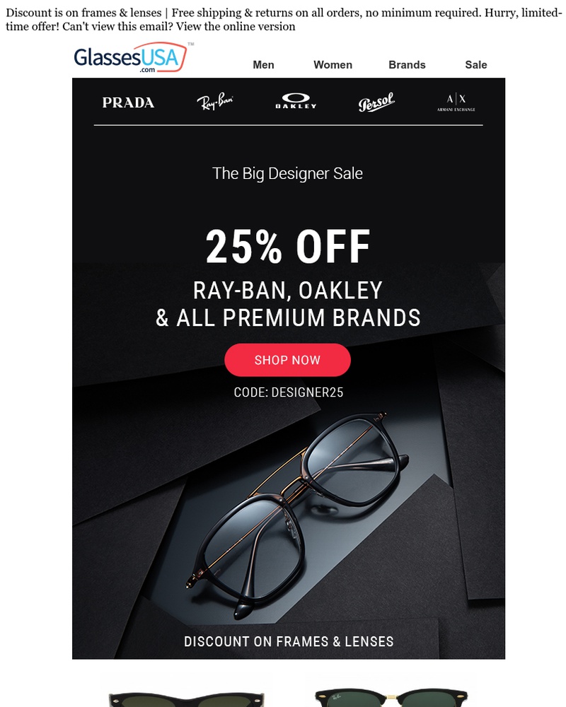 Screenshot of email with subject /media/emails/something-special-for-you-ray-ban-oakley-all-designers-are-25-off-cropped-60d75d05.jpg