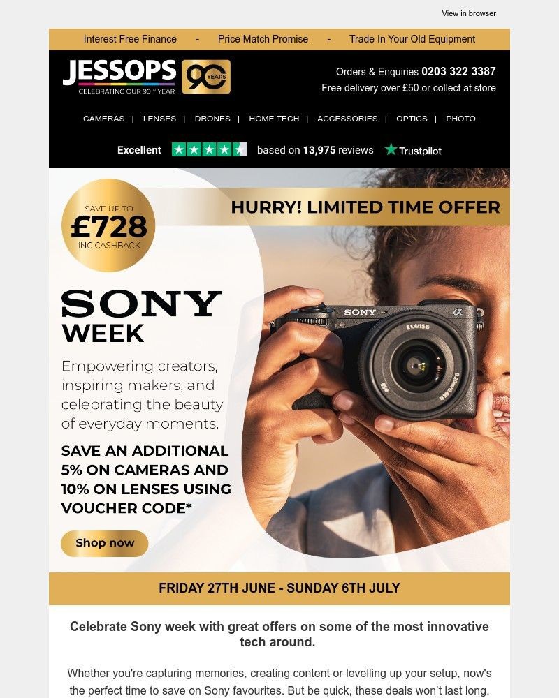 Screenshot of email with subject /media/emails/sony-week-is-here-elevate-your-photography-game-31b702-cropped-514af4f0.jpg