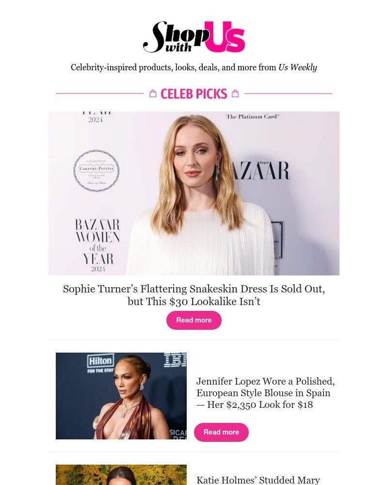 Screenshot of email with subject /media/emails/sophie-turners-flattering-snakeskin-dress-is-sold-out-but-this-30-lookalike-isnt-_CoAar1Y.jpg