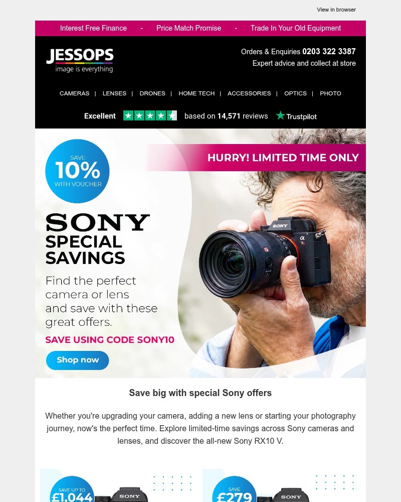 Screenshot of email with subject /media/emails/special-sony-savings-are-here-7f6598-cropped-346601b8.jpg