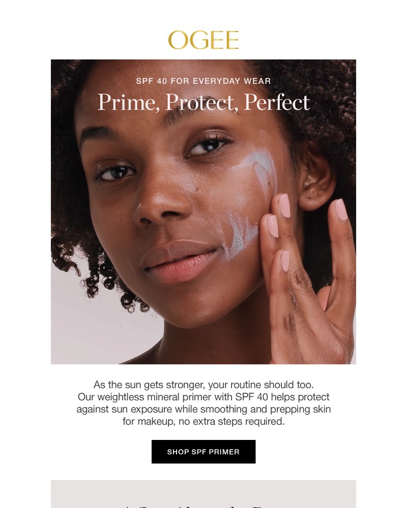 Screenshot of email sent to a Ogee Newsletter subscriber