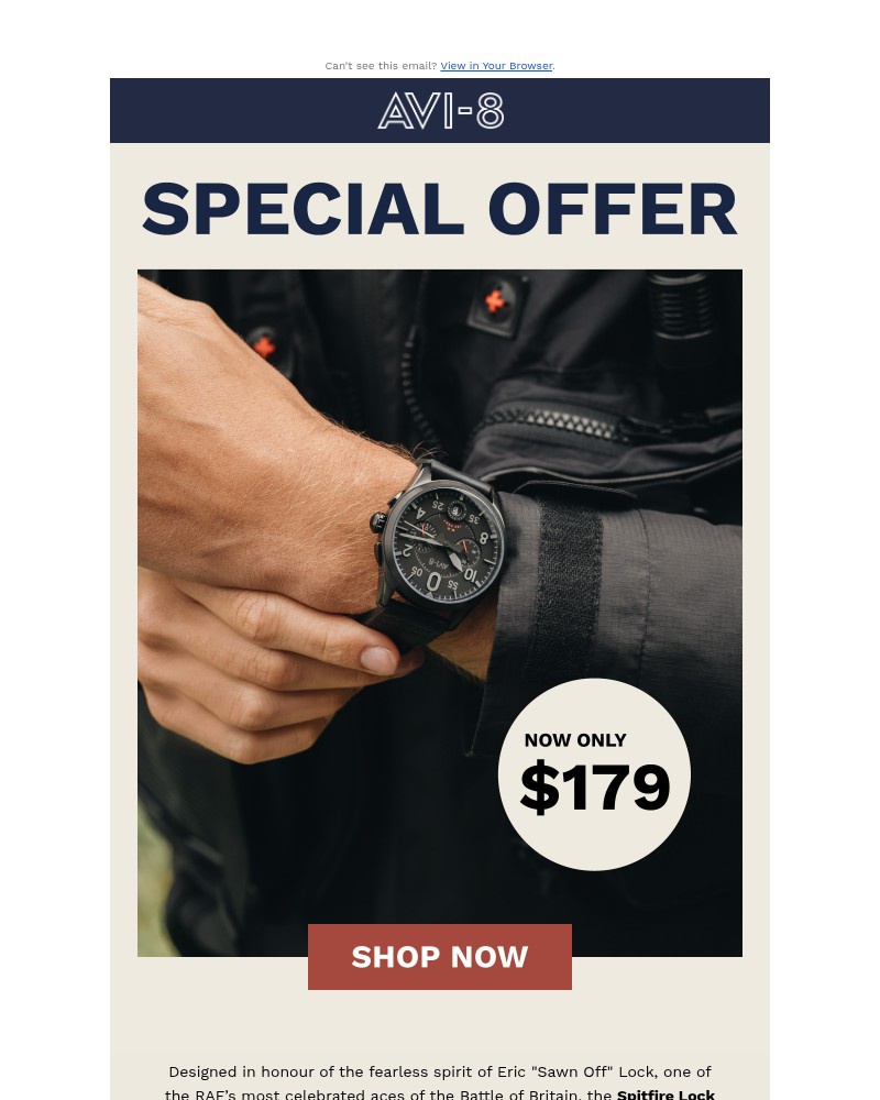 Screenshot of email with subject /media/emails/spitfire-lock-chrono-now-only-usd-179-26cd06-cropped-0bcb6089.jpg