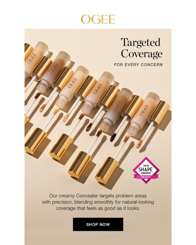 Screenshot of email sent to a Ogee Newsletter subscriber