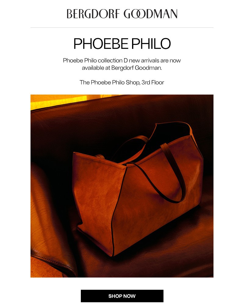 Screenshot of email sent to a Bergdorf Goodman Newsletter subscriber