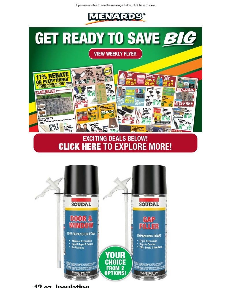 Screenshot of email with subject /media/emails/spray-foam-only-199-after-rebate-plus-new-weekly-flyer-df0a4e-cropped-32beabb8.jpg