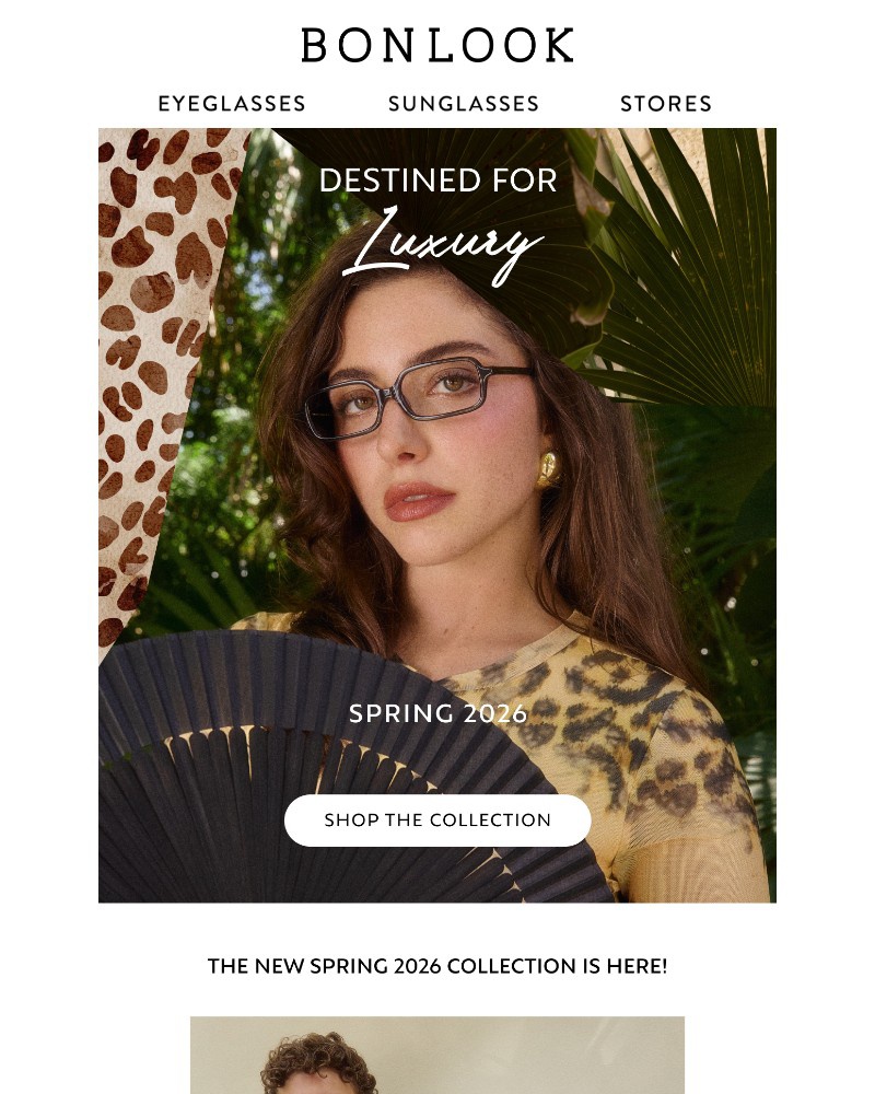 Screenshot of email sent to a Bonlook Newsletter subscriber