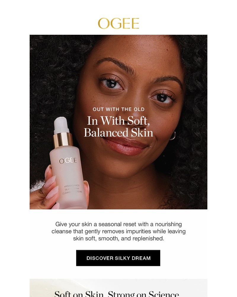 Screenshot of email sent to a Ogee Newsletter subscriber