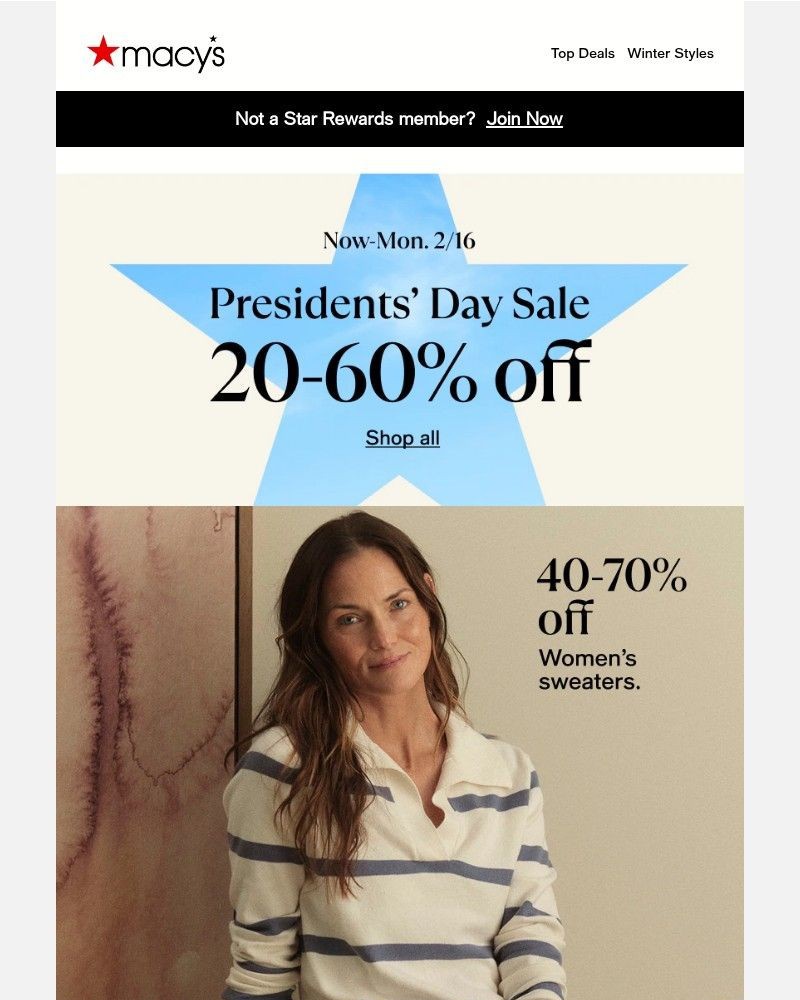 Screenshot of email sent to a Macy's Cart abandoner