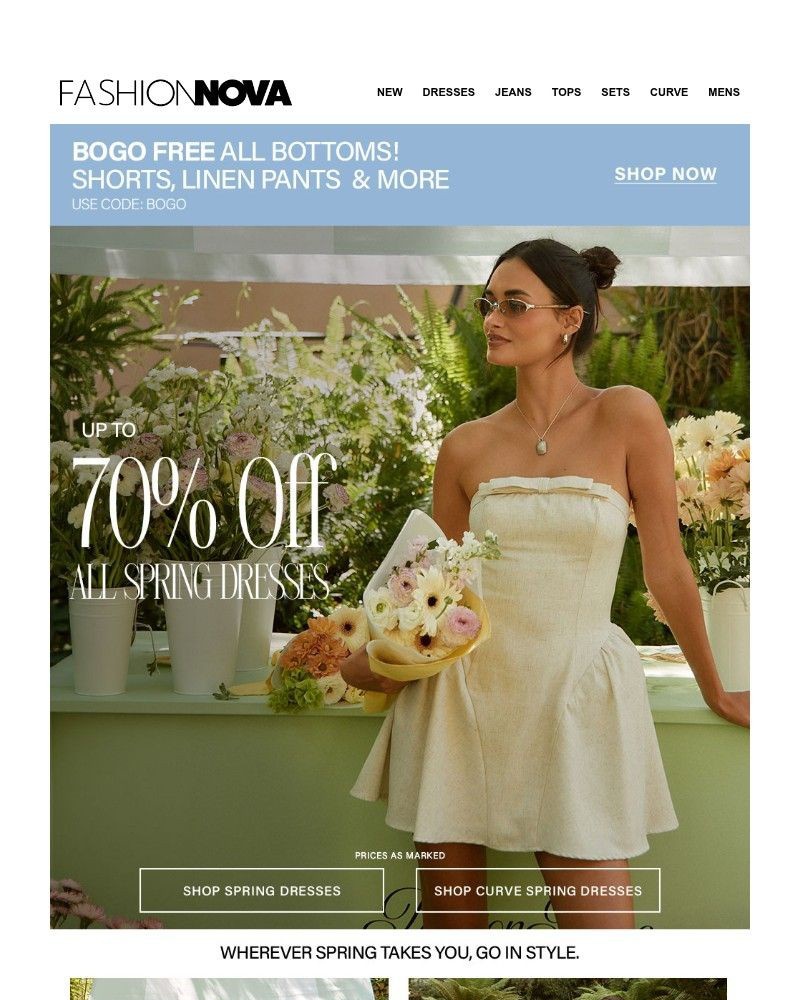 Screenshot of email sent to a Fashion Nova Registered user