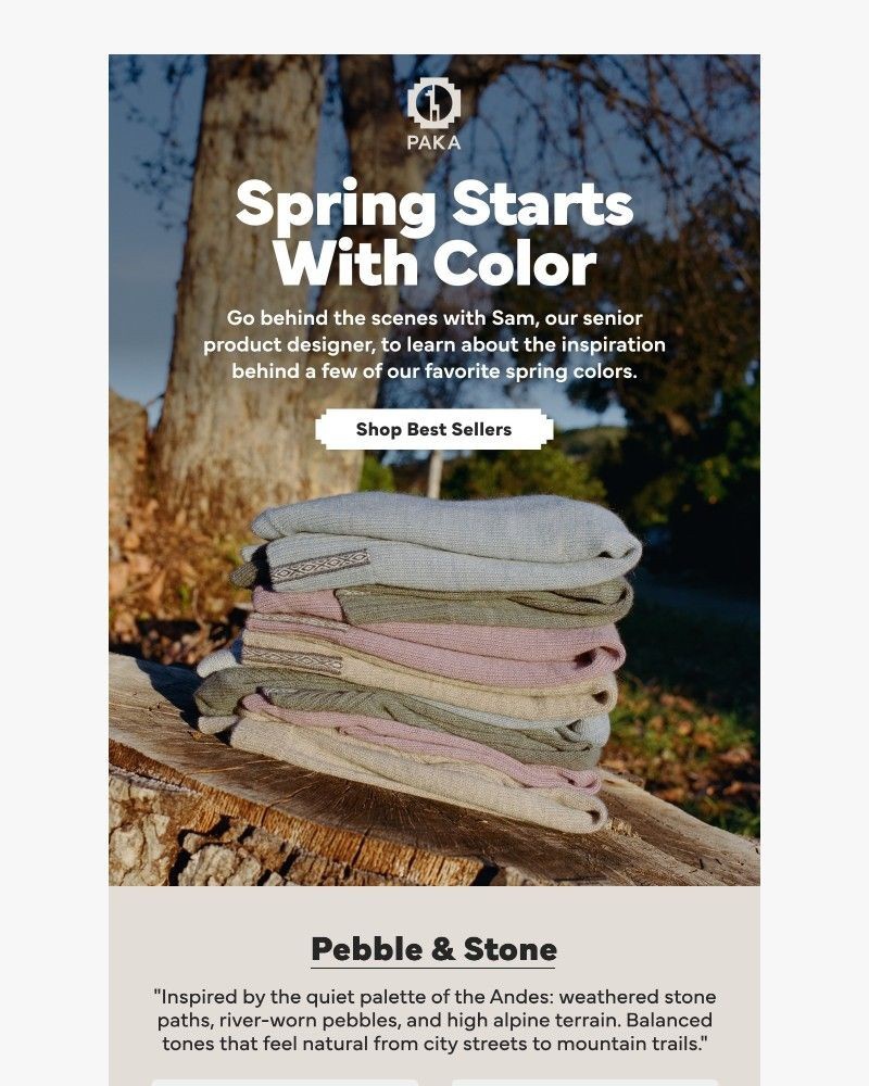 Screenshot of email sent to a Paka Newsletter subscriber