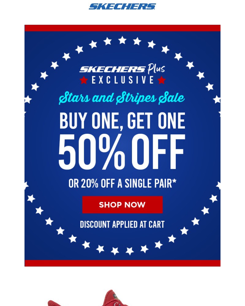 Screenshot of email sent to a Skechers Newsletter subscriber