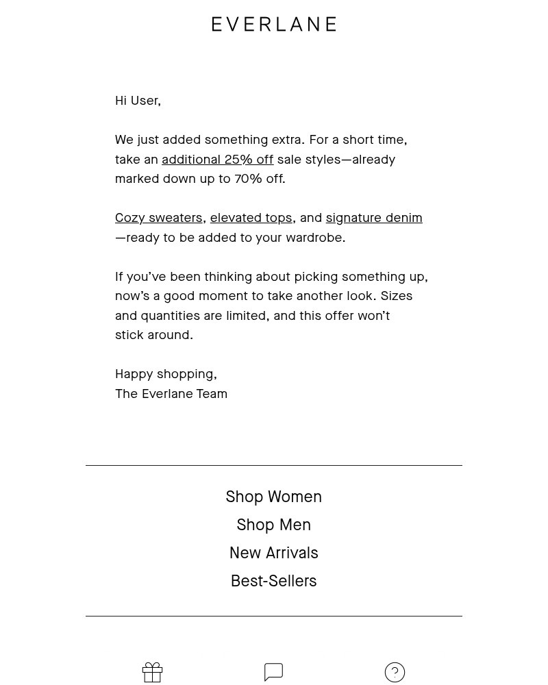 Screenshot of email with subject /media/emails/starting-to-sell-out-shop-extra-25-off-sale-styles-155b7e-cropped-d35b9f89.jpg