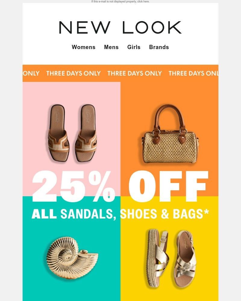 Screenshot of email with subject /media/emails/starts-now-25-off-all-sandals-shoes-bags-982486-cropped-8e3f04b7.jpg