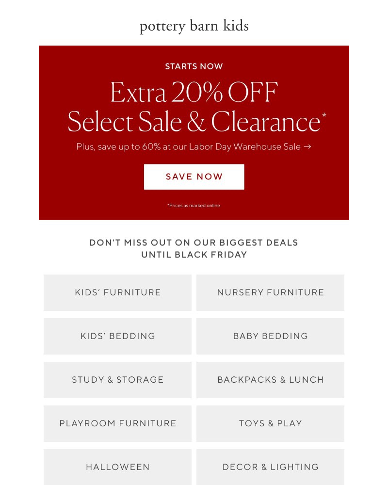 Screenshot of email with subject /media/emails/starts-now-extra-20-off-clearance-49bfdb-cropped-1b8b2e4c.jpg