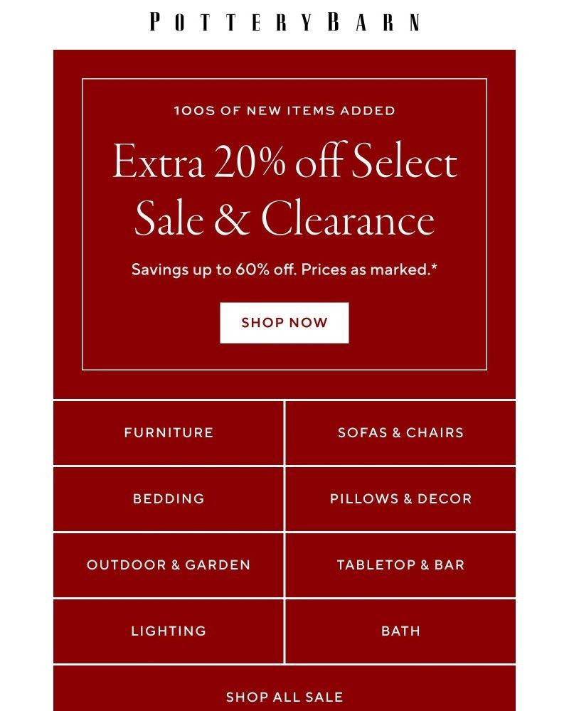 Screenshot of email with subject /media/emails/starts-now-extra-20-off-clearance-52f80c-cropped-704dded4.jpg