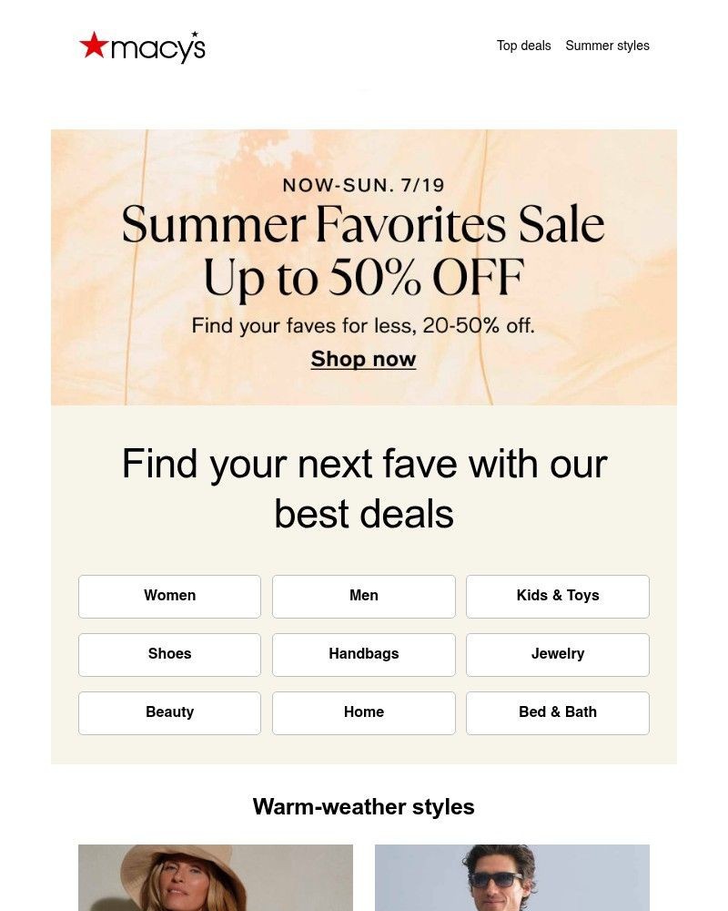 Screenshot of email sent to a Macy's Cart abandoner