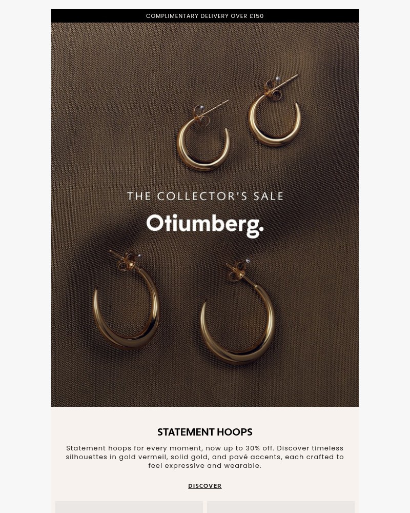 Screenshot of email sent to a Otiumberg Cart abandoner