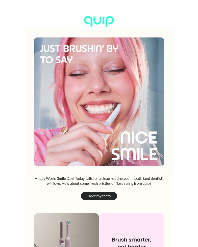 Screenshot of email with subject /media/emails/stay-fresh-on-world-smile-day-4dc090-cropped-5498d1b9.jpg