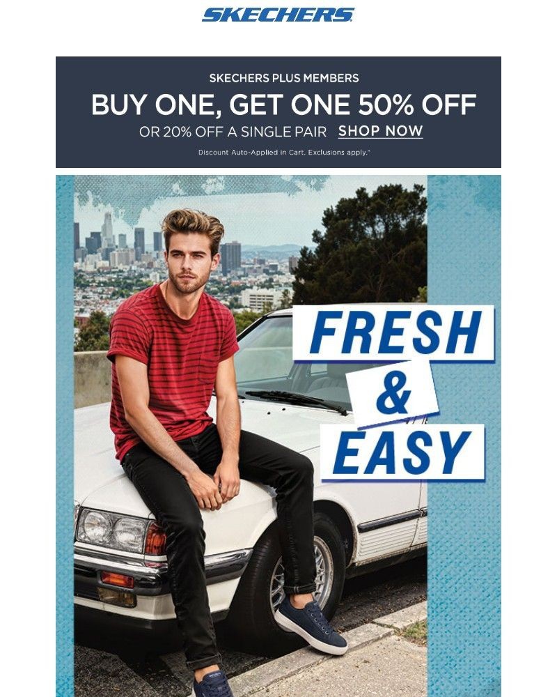 Screenshot of email sent to a Skechers Newsletter subscriber