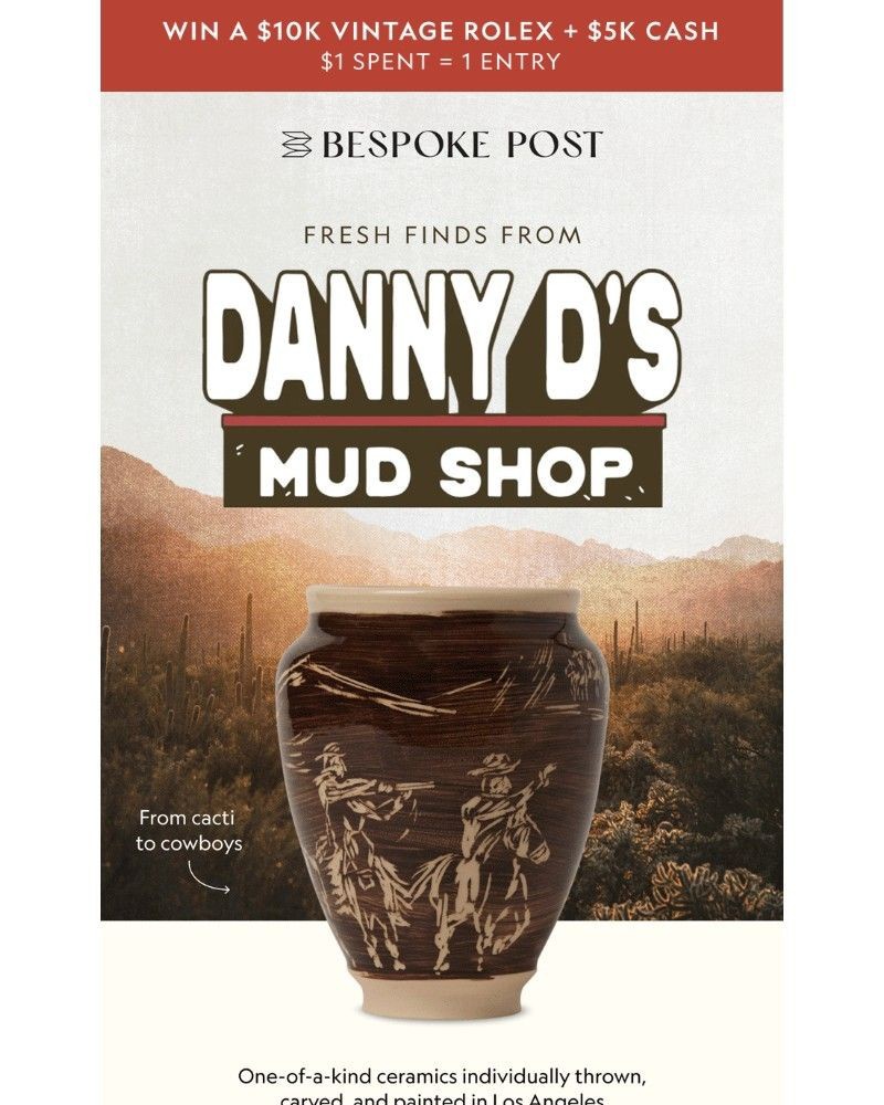 Screenshot of email sent to a Bespoke Post Newsletter subscriber