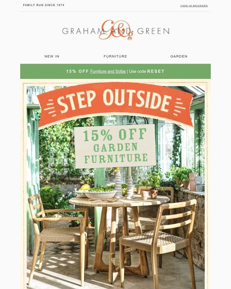 Screenshot of email sent to a Graham and Green Cart abandoner