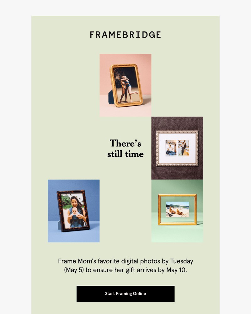 Screenshot of email sent to a Fleur & Bee Customer