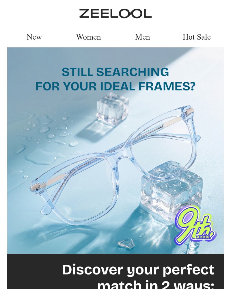 Screenshot of email sent to a Zeelool Newsletter subscriber