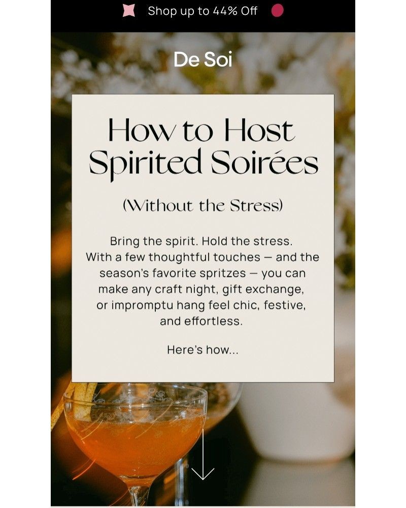 Screenshot of email sent to a De Soi Newsletter subscriber