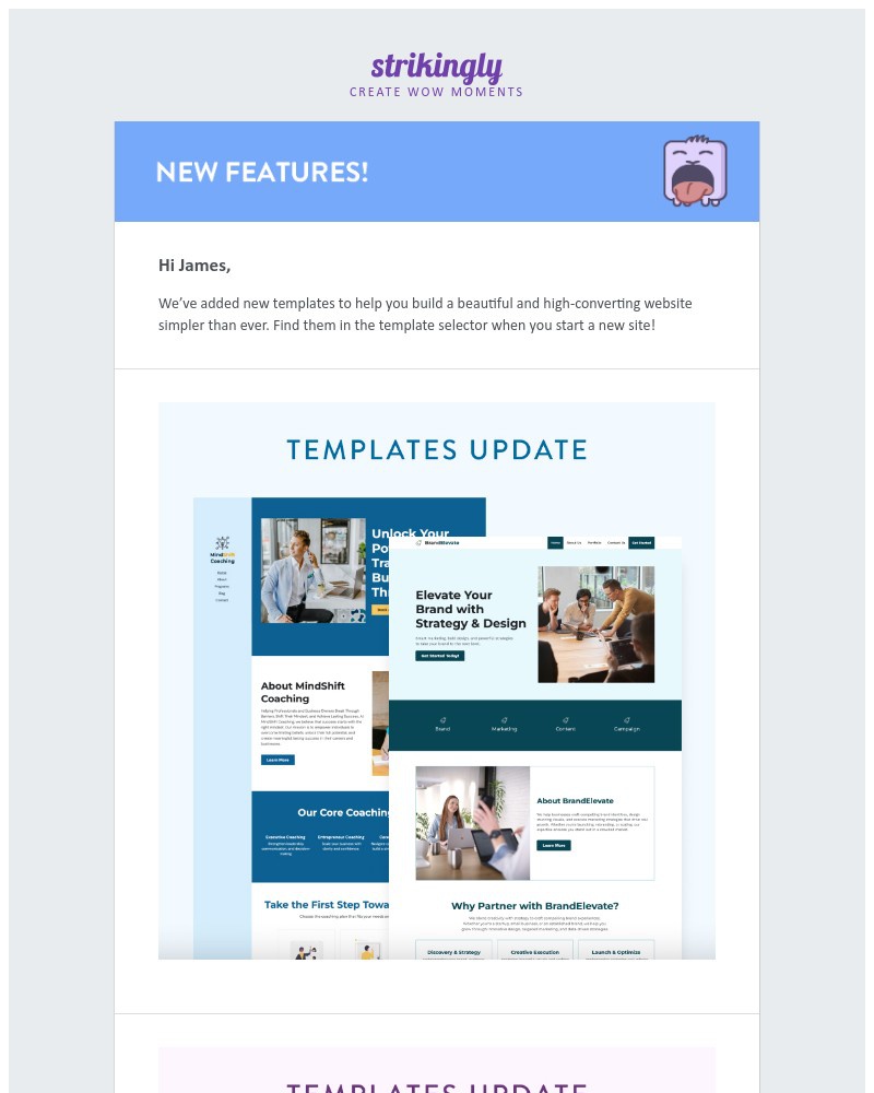 Screenshot of email with subject /media/emails/strikingly-monthly-templates-update-ff5ff8-cropped-1af57790.jpg