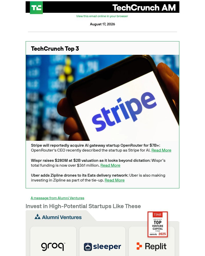 Screenshot of email with subject /media/emails/stripe-will-reportedly-acquire-ai-gateway-startup-openrouter-for-7b-feb614-croppe_WgkB4Q6.jpg