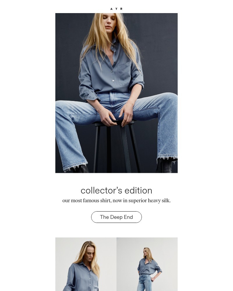 Screenshot of email sent to a AYR Newsletter subscriber