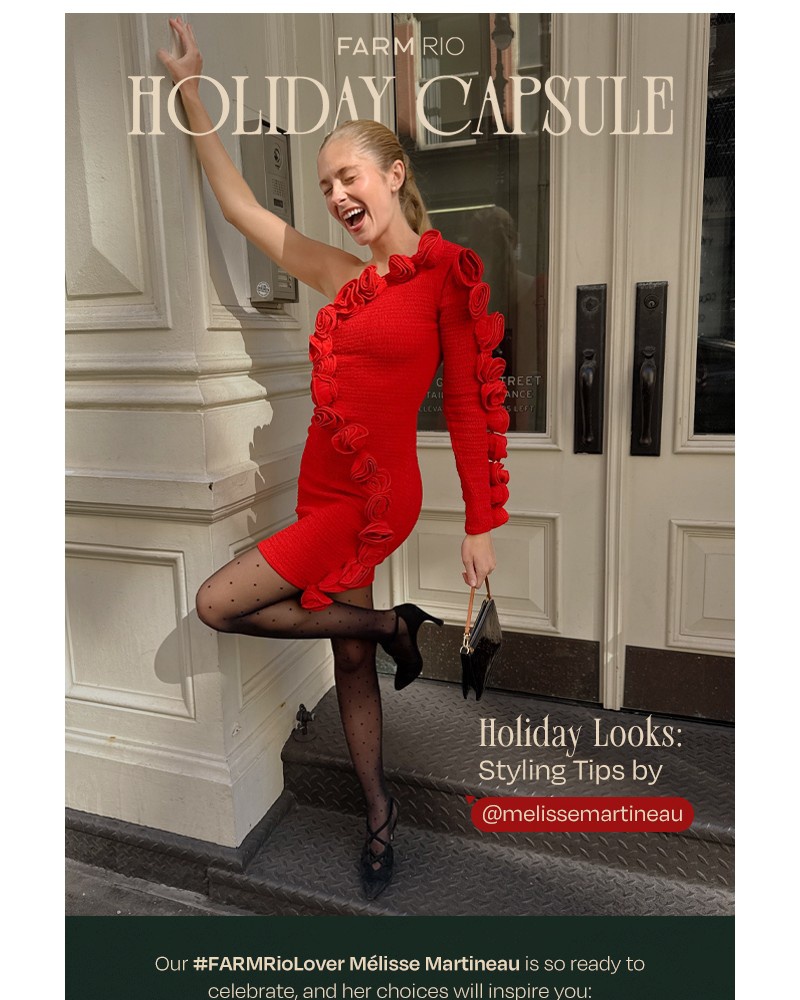 Screenshot of email sent to a Farm Rio Newsletter subscriber