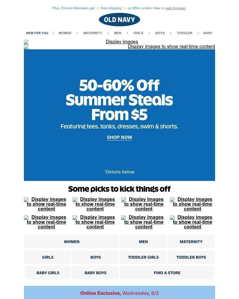 Screenshot of email with subject /media/emails/summer-closet-refresh-unlocked-check-out-summer-steals-from-5-50-off-all-licensed_7hmWhkh.jpg