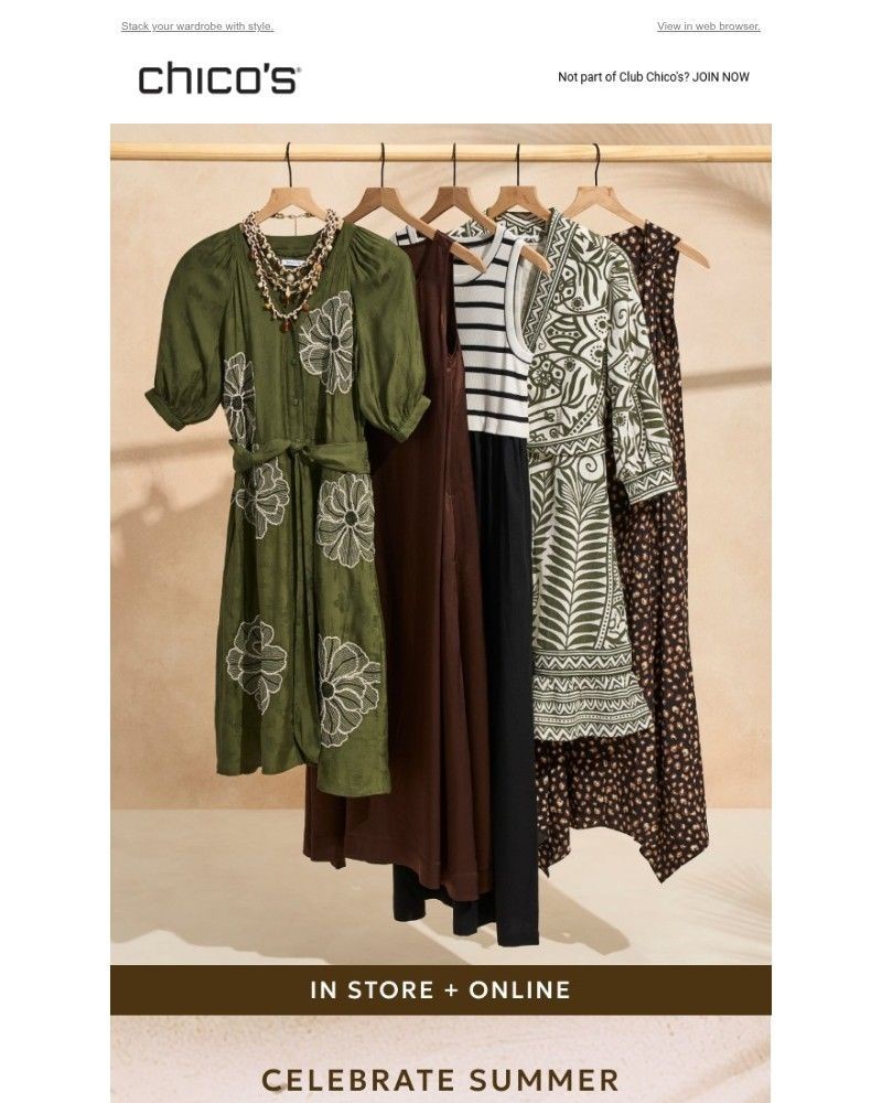 Screenshot of email sent to a Chico’s Newsletter subscriber
