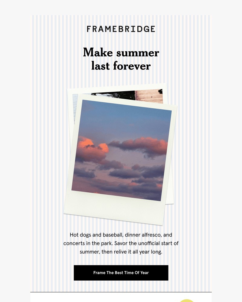 Screenshot of email sent to a Fleur & Bee Customer