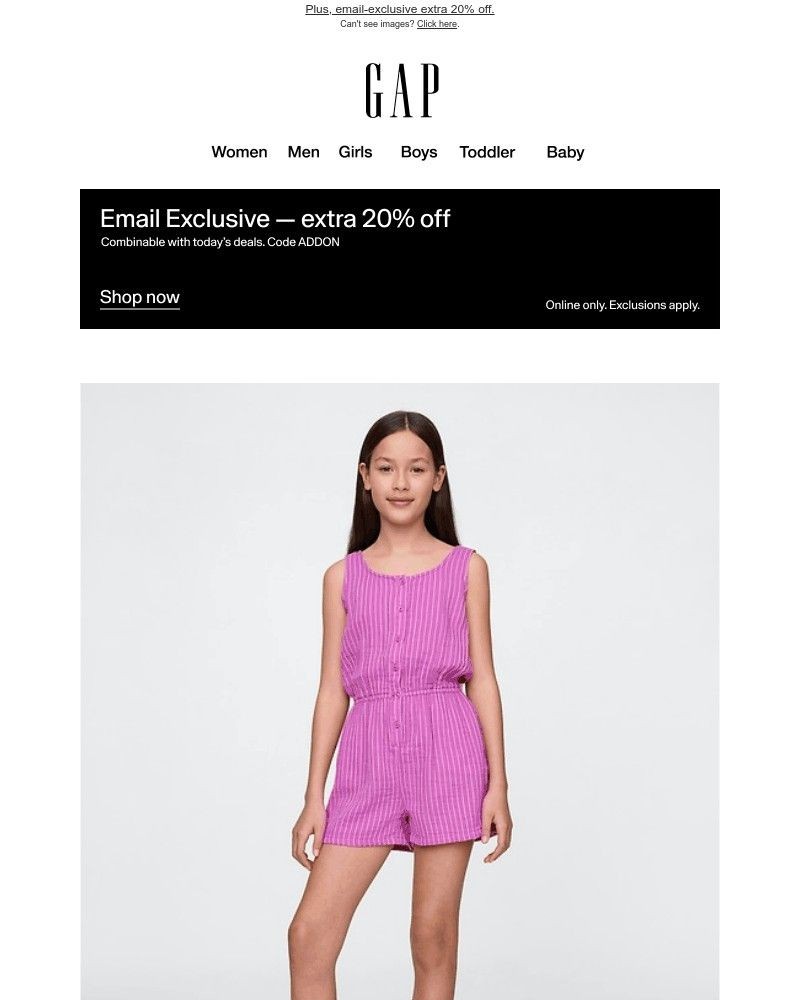 Screenshot of email with subject /media/emails/summer-ready-outfits-extra-30-off-e5d691-cropped-817b13cd.jpg