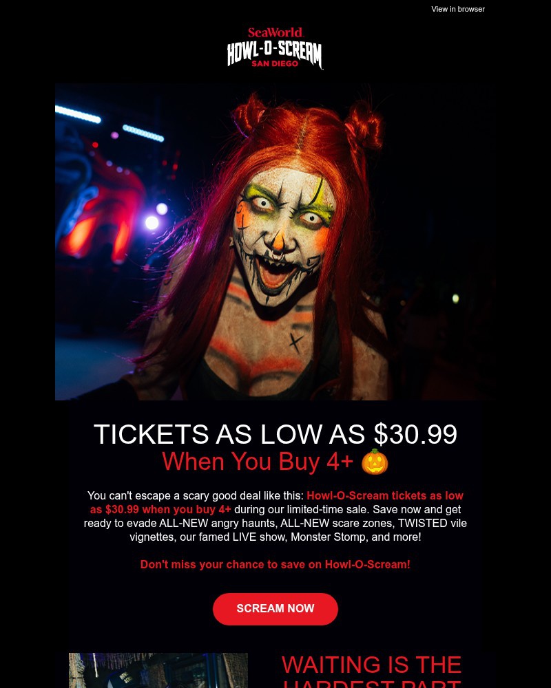 Screenshot of email with subject /media/emails/summer-scream-sale-howl-o-scream-tickets-as-low-as-3099-5e9c52-cropped-56293dcf.jpg