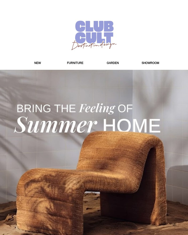 Screenshot of email sent to a Cult Furniture Cart abandoner