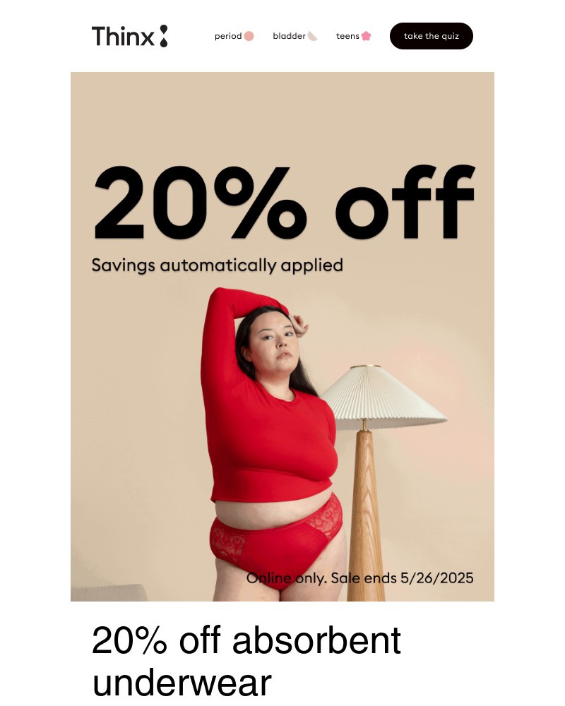 Screenshot of email with subject /media/emails/summer-tip-save-20-on-thinx-549b77-cropped-a8c9031e.jpg