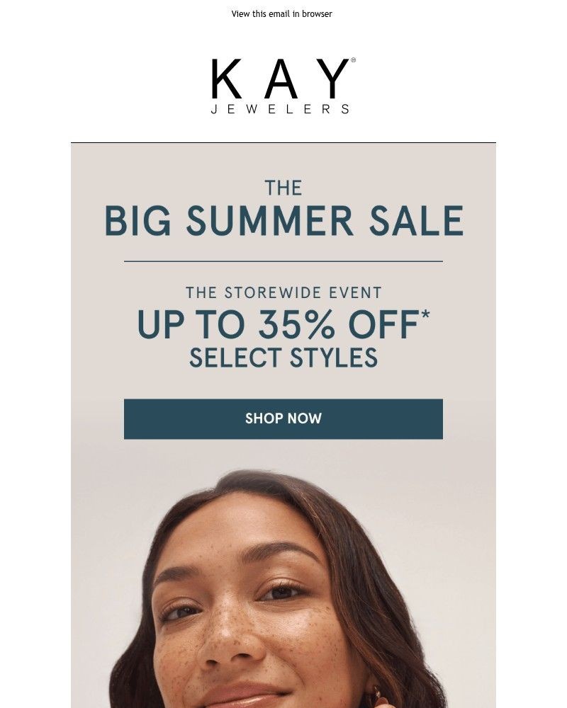 Screenshot of email sent to a Kay Newsletter subscriber