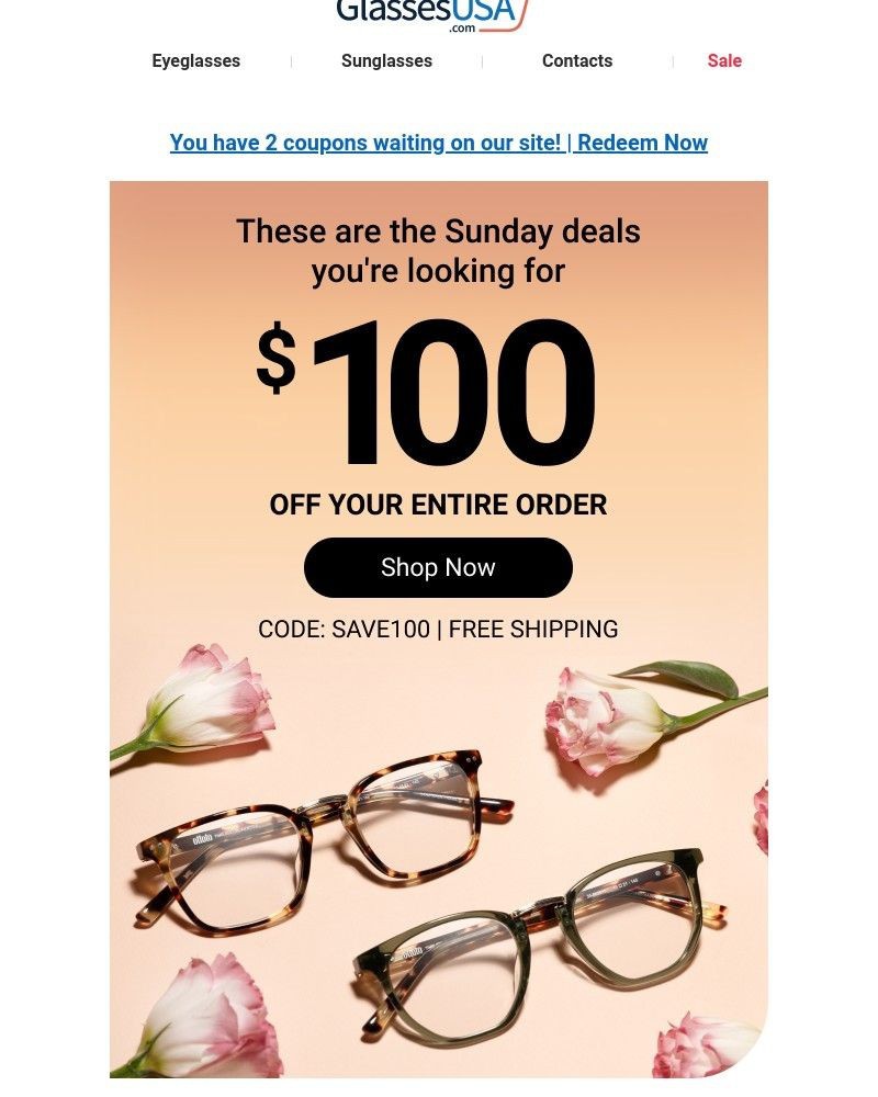 Screenshot of email with subject /media/emails/sunday-sale-this-is-the-way-to-big-savings-on-glasses-37af7f-cropped-8572df29.jpg