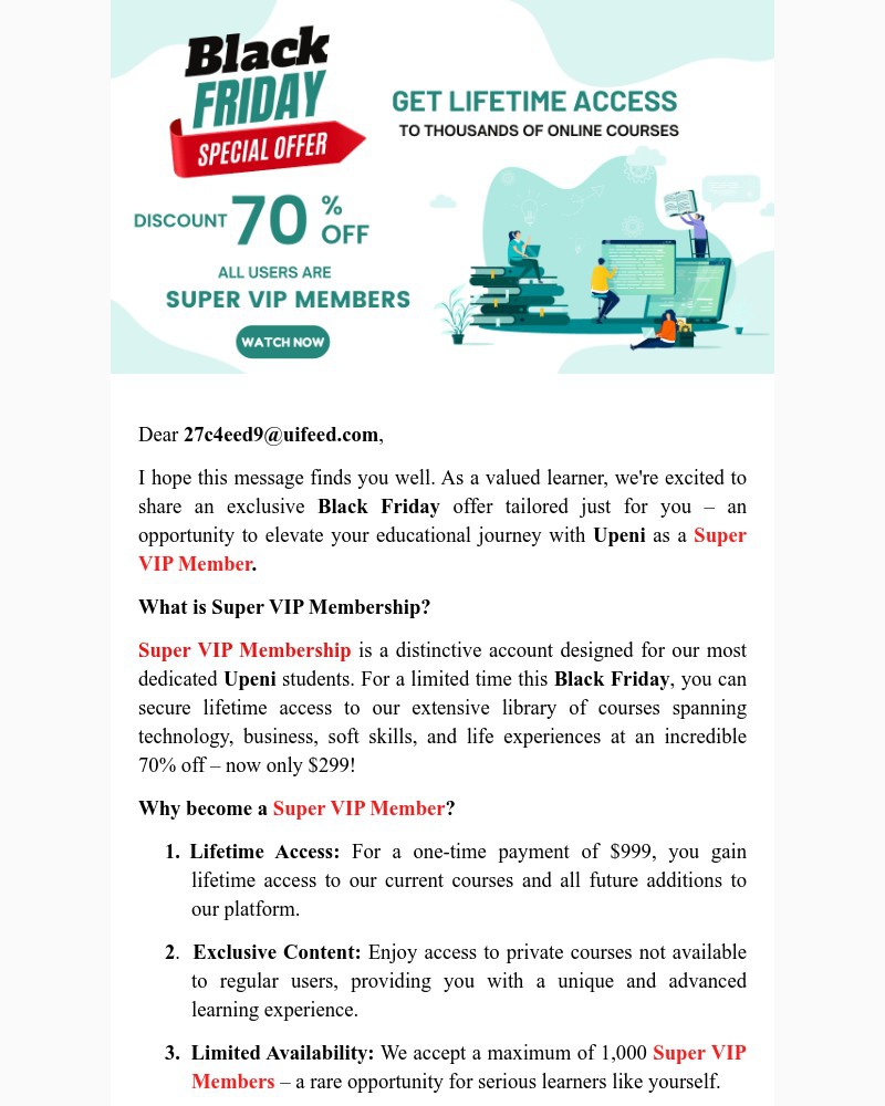 Screenshot of email with subject /media/emails/super-vip-black-friday-lifelong-learning-299-dont-miss-out-0dcd27-cropped-589977ad.jpg